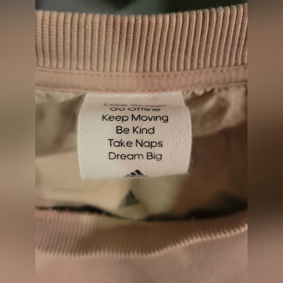 Adidas Sweatshirt Mens XL Taupe w/embossed adidas sportswear - Picture 5 of 13